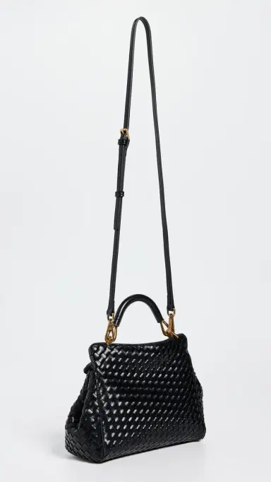 JW PEI Lucia Classic Top Handle Faux Leather Woven Bag | Thumbnail 4 JW PEI Lucia Classic Top Handle Faux Leather Woven Bag | Thumbnail 4