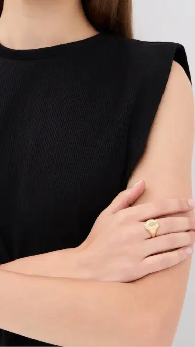 Galley Los Angeles Conway Ring Sterling Silver Plated/Gold | Thumbnail 3