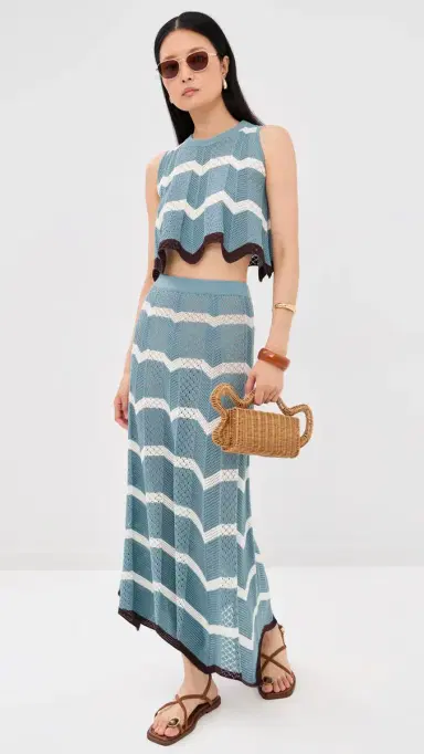 La DoubleJ Chevron Skirt | Thumbnail 5 La DoubleJ Chevron Skirt | Thumbnail 5