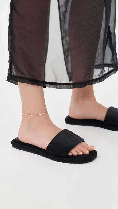 Tory Burch Double T Sport Slides Prefect Black Scuba 8 | Thumbnail 3 Tory Burch Double T Sport Slides Prefect Black Scuba 8 | Thumbnail 3