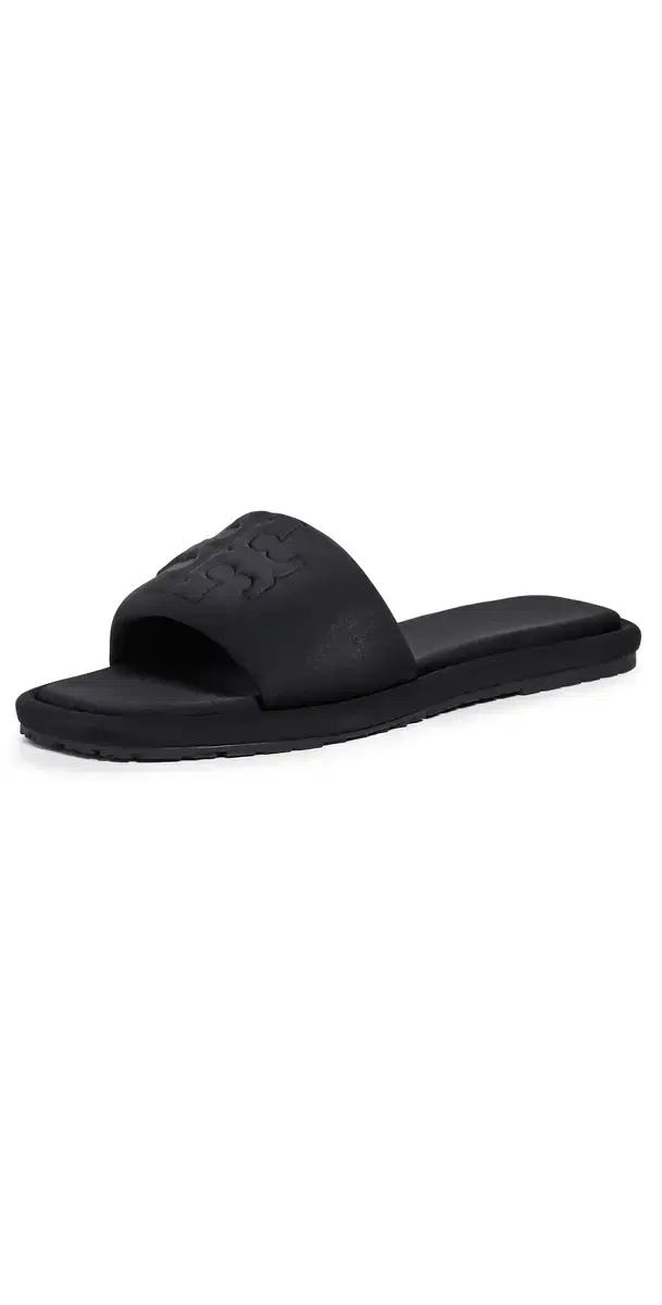 Tory Burch Double T Sport Slides Prefect Black Scuba