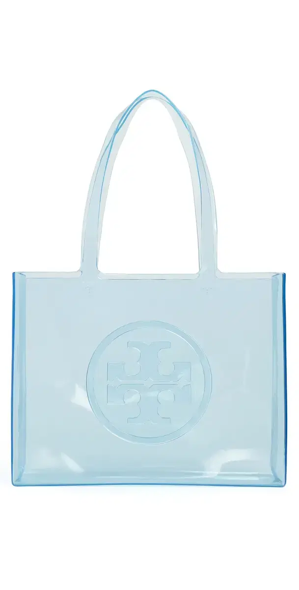 Tory Burch Ella Small Clear Tote Pool Blue One Size