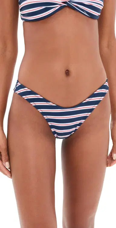 Lioness Amour Bikini Bottoms Navy tripe | Thumbnail 1