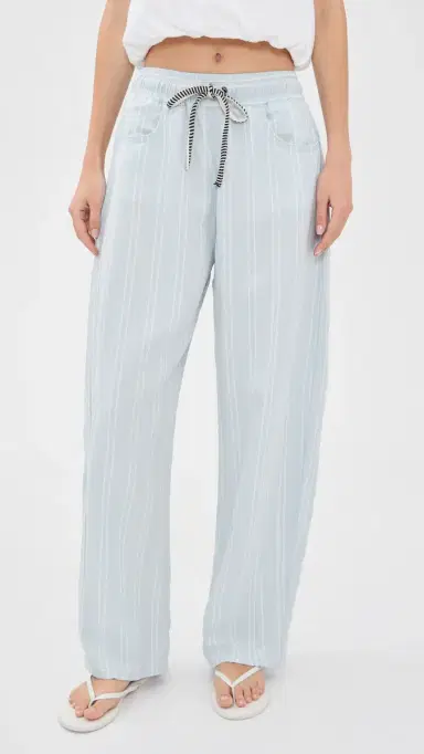 Askk NY Cancun Pants Blue Linen Stripe | Thumbnail 2