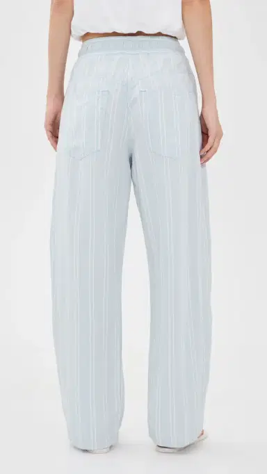 Askk NY Cancun Pants Blue Linen Stripe | Thumbnail 3