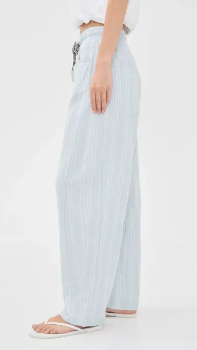 Askk NY Cancun Pants Blue Linen Stripe | Thumbnail 4