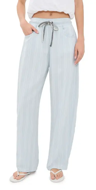 Askk NY Cancun Pants Blue Linen Stripe | Thumbnail 1