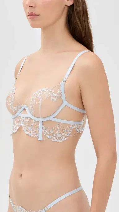 Bluebella Marisa Wired Bra Ice Water Blue/Sheer | Thumbnail 4
