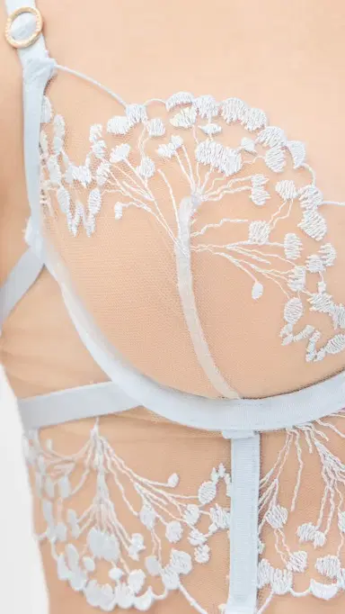 Bluebella Marisa Wired Bra Ice Water Blue/Sheer | Thumbnail 6