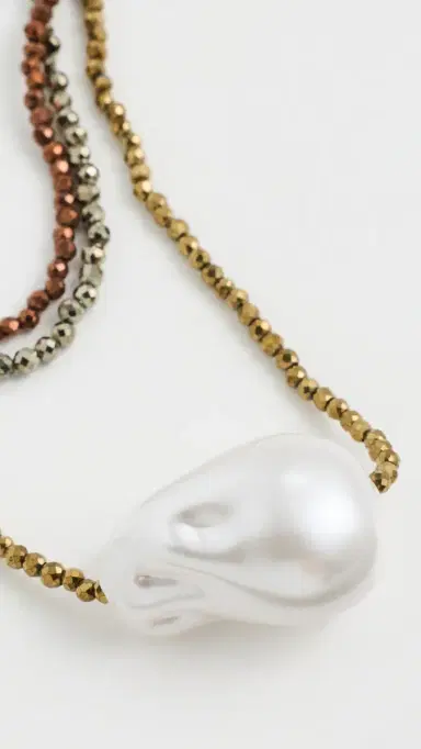 Maison Irem Triple Bronze Pearl Necklace Brown | Thumbnail 4 Maison Irem Triple Bronze Pearl Necklace Brown | Thumbnail 4