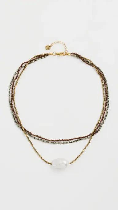 Maison Irem Triple Bronze Pearl Necklace Brown | Thumbnail 5 Maison Irem Triple Bronze Pearl Necklace Brown | Thumbnail 5