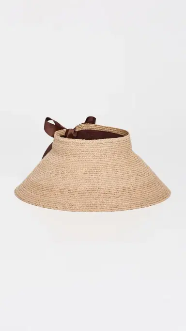Jenni Kayne Shore Raffia Natural Visor | Thumbnail 3