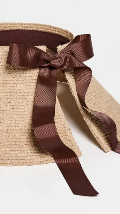 Jenni Kayne Shore Raffia Natural Visor | Thumbnail 4