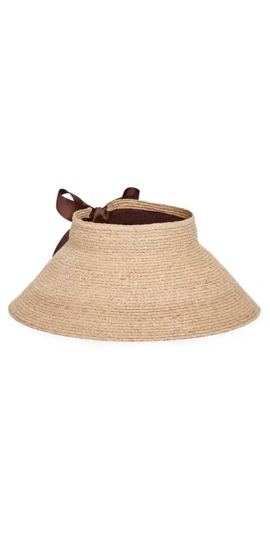 Jenni Kayne Shore Raffia Natural Visor | Thumbnail 1