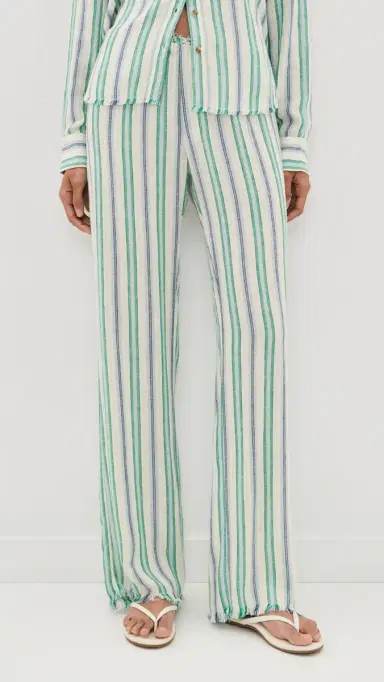 XÍRENA Joseph Pants Blue Moss tripe | Thumbnail 2 XÍRENA Joseph Pants Blue Moss tripe | Thumbnail 2