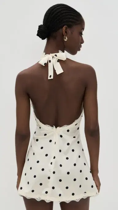LIONESS Stars Align Mini Dress Cream Polka | Thumbnail 3 LIONESS Stars Align Mini Dress Cream Polka | Thumbnail 3