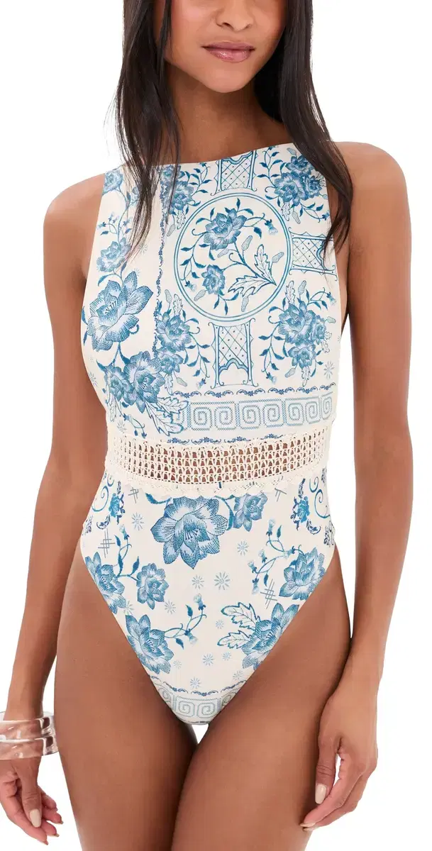Agua Bendita Dome Handmade Crochet One Piece ulticolor