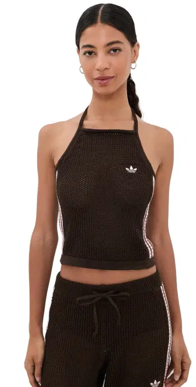 adidas Crochet Top AURORA COFFEE | Thumbnail 1 adidas Crochet Top AURORA COFFEE | Thumbnail 1