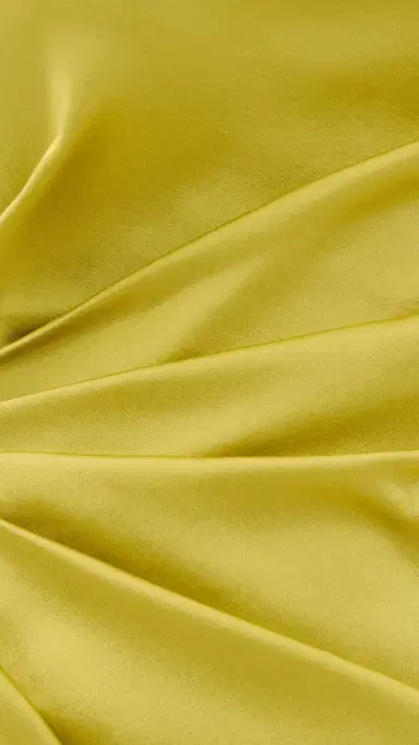 Staud Adriana Silk Dress Citron | Thumbnail 6