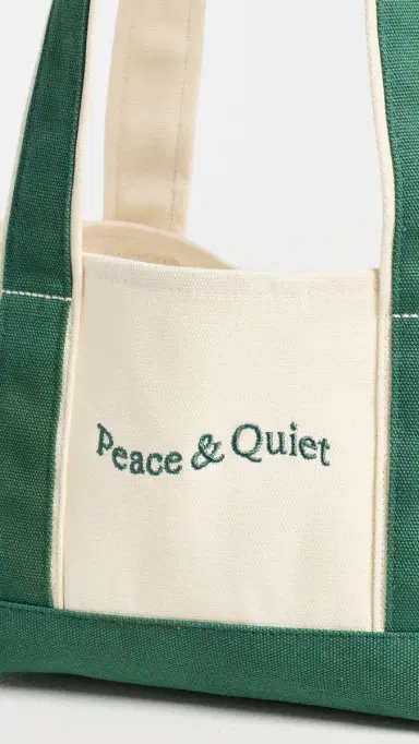 Museum of Peace and Quiet Mini Wordmark Small Boat Tote Forest | Thumbnail 5 Museum of Peace and Quiet Mini Wordmark Small Boat Tote Forest | Thumbnail 5