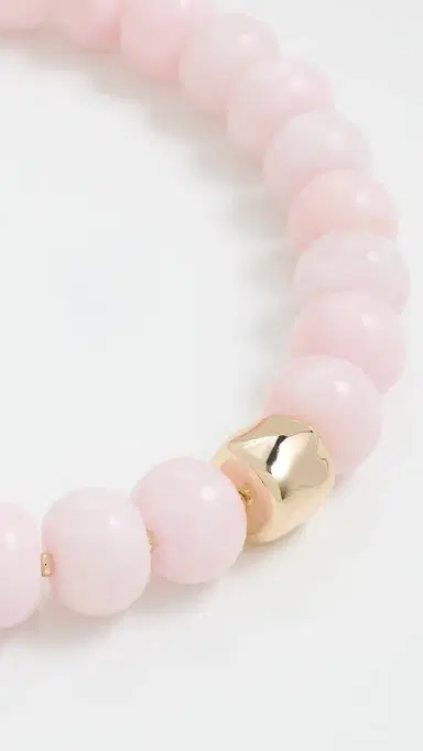 Ettika Power Bead Statement Necklace in Rose Quartz Rose Quartz One Size | Thumbnail 4