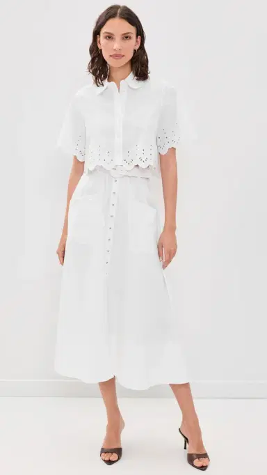 Saloni Kirat Skirt 01-White 0 | Thumbnail 5