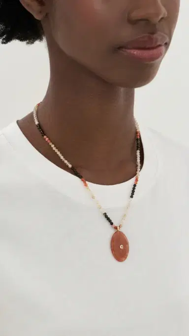 Maison Irem Chesnut Necklace Mix Colors One Size | Thumbnail 3 Maison Irem Chesnut Necklace Mix Colors One Size | Thumbnail 3