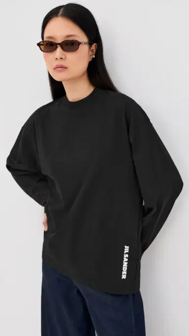 Jil Sander Long Sleeve T-Shirt Black | Thumbnail 2