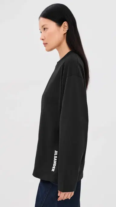 Jil Sander Long Sleeve T-Shirt Black | Thumbnail 4