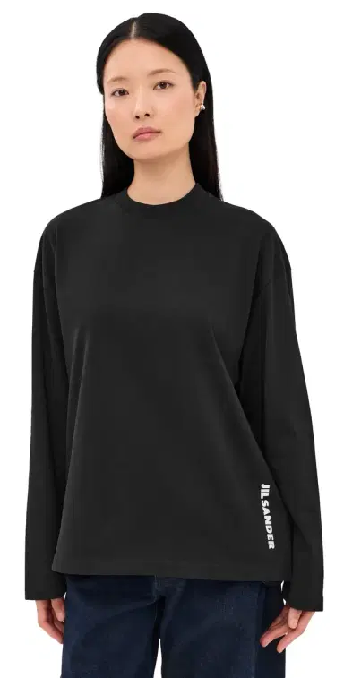 Jil Sander Long Sleeve T-Shirt Black | Thumbnail 1