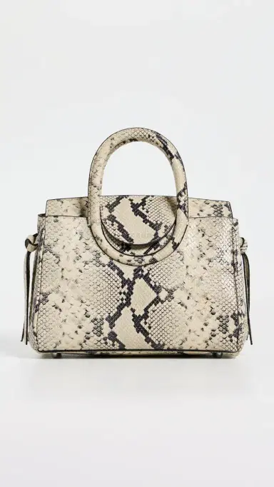 Staud Maude Mini Carryall Tote White Snake One Size | Thumbnail 2 Staud Maude Mini Carryall Tote White Snake One Size | Thumbnail 2