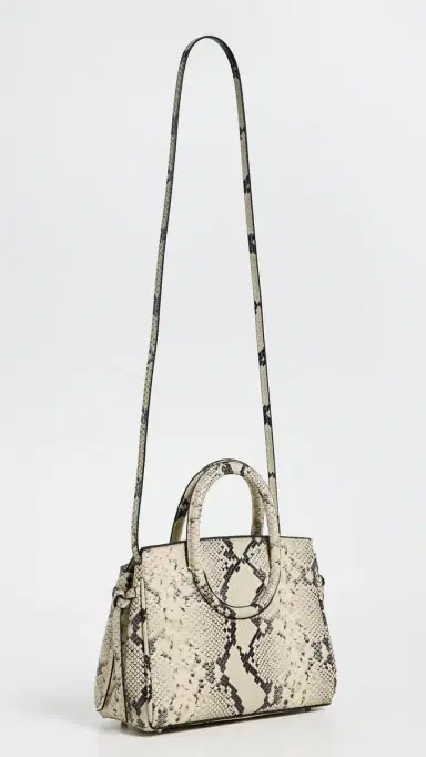 Staud Maude Mini Carryall Tote White Snake One Size | Thumbnail 4 Staud Maude Mini Carryall Tote White Snake One Size | Thumbnail 4