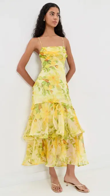 ASTR the Label Alison Dress Yellow Floral | Thumbnail 2 ASTR the Label Alison Dress Yellow Floral | Thumbnail 2