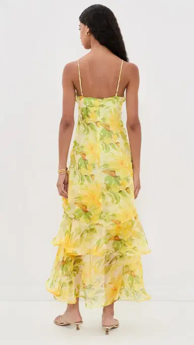 ASTR the Label Alison Dress Yellow Floral | Thumbnail 3 ASTR the Label Alison Dress Yellow Floral | Thumbnail 3