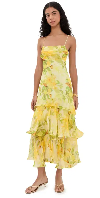 ASTR the Label Alison Dress Yellow Floral | Thumbnail 1 ASTR the Label Alison Dress Yellow Floral | Thumbnail 1