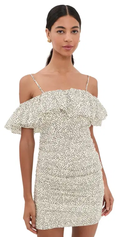 ISABEL MARANT ÉTOILE Davilia Mini Dress Ecru/Black 36 | Thumbnail 1 ISABEL MARANT ÉTOILE Davilia Mini Dress Ecru/Black 36 | Thumbnail 1