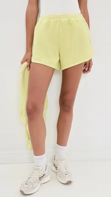 Beyond Yoga Fade Out Mid Rise Shorts Washed Electric Lime L | Thumbnail 2