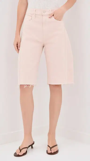 Mother The Half-Pipe Bermuda Fray Denim Shorts | Thumbnail 2 Mother The Half-Pipe Bermuda Fray Denim Shorts | Thumbnail 2