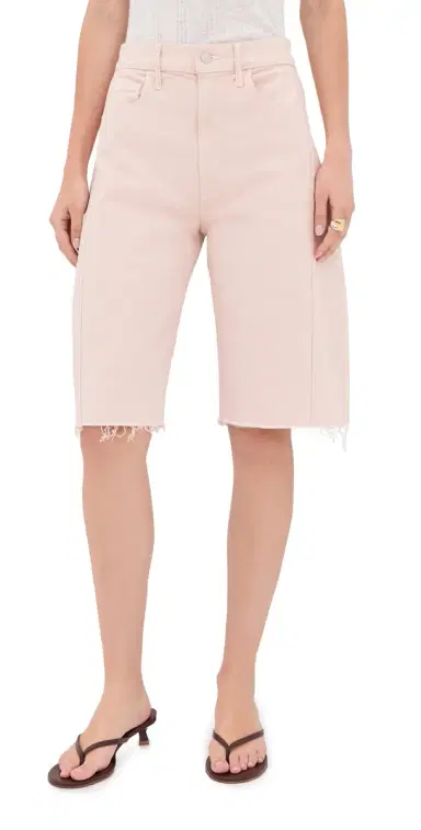 Mother The Half-Pipe Bermuda Fray Denim Shorts | Thumbnail 1 Mother The Half-Pipe Bermuda Fray Denim Shorts | Thumbnail 1
