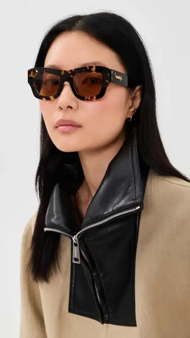 Bottega Veneta Thin Square Sunglasses | Thumbnail 3 Bottega Veneta Thin Square Sunglasses | Thumbnail 3