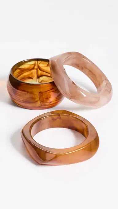 By Adina Eden Thick Resin Bangle Combo Set | Thumbnail 4