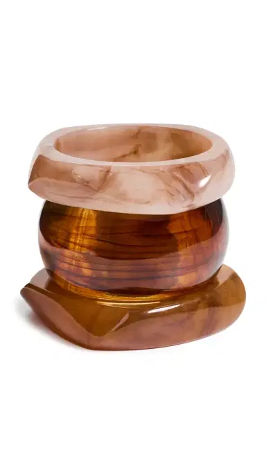By Adina Eden Thick Resin Bangle Combo Set | Thumbnail 6