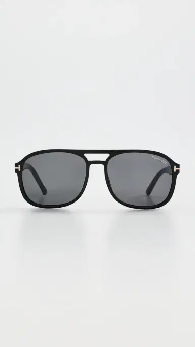 Tom Ford Rosco Sunglasses Shiny Black One Size | Thumbnail 2 Tom Ford Rosco Sunglasses Shiny Black One Size | Thumbnail 2