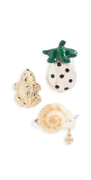 Tory Burch Curiosity Charm Pin Set Multi One Size | Thumbnail 1 Tory Burch Curiosity Charm Pin Set Multi One Size | Thumbnail 1