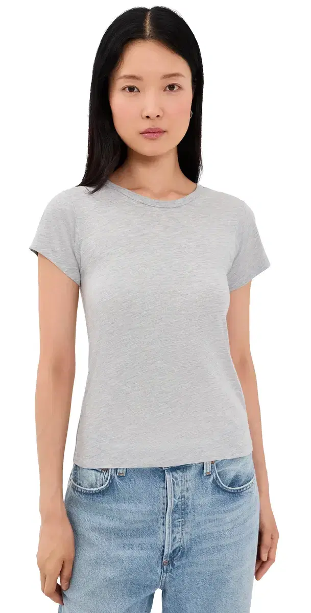 Fitted T-hirt Heather Grey