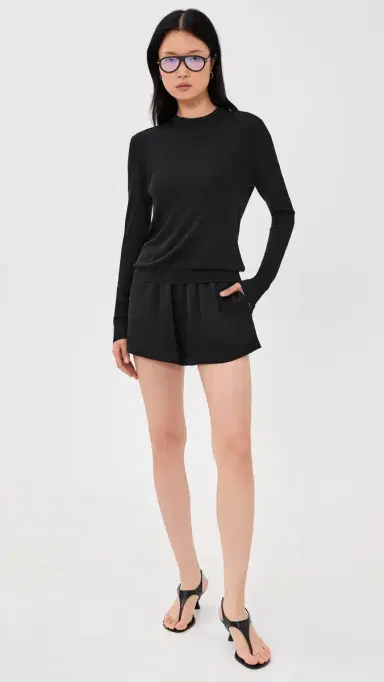 RENGGLI Silk Cashmere Blend Crew Neck Sweater Ink | Thumbnail 5 RENGGLI Silk Cashmere Blend Crew Neck Sweater Ink | Thumbnail 5