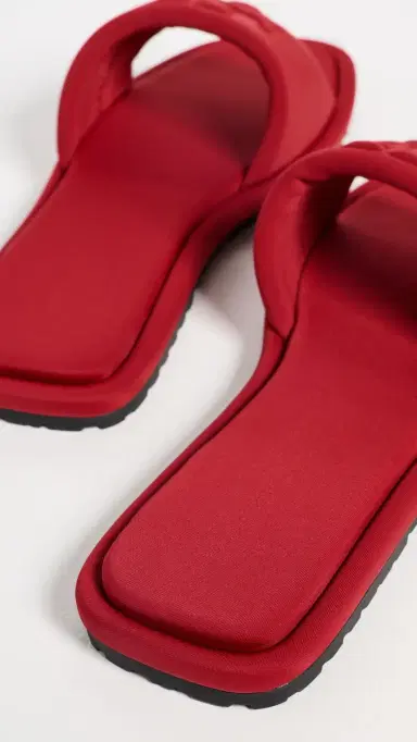 Tory Burch Double T Sport Slides Red Scuba 6 | Thumbnail 4