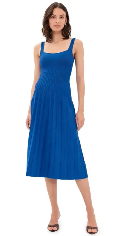 Staud Ellison Dress Cobalt | Thumbnail 1 Staud Ellison Dress Cobalt | Thumbnail 1