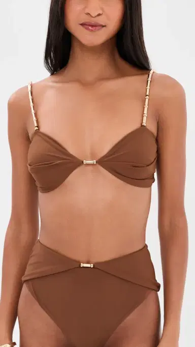 DEVON WINDSOR Emmie Bikini Top Umber | Thumbnail 2