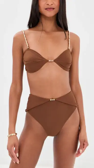 DEVON WINDSOR Emmie Bikini Top Umber | Thumbnail 5